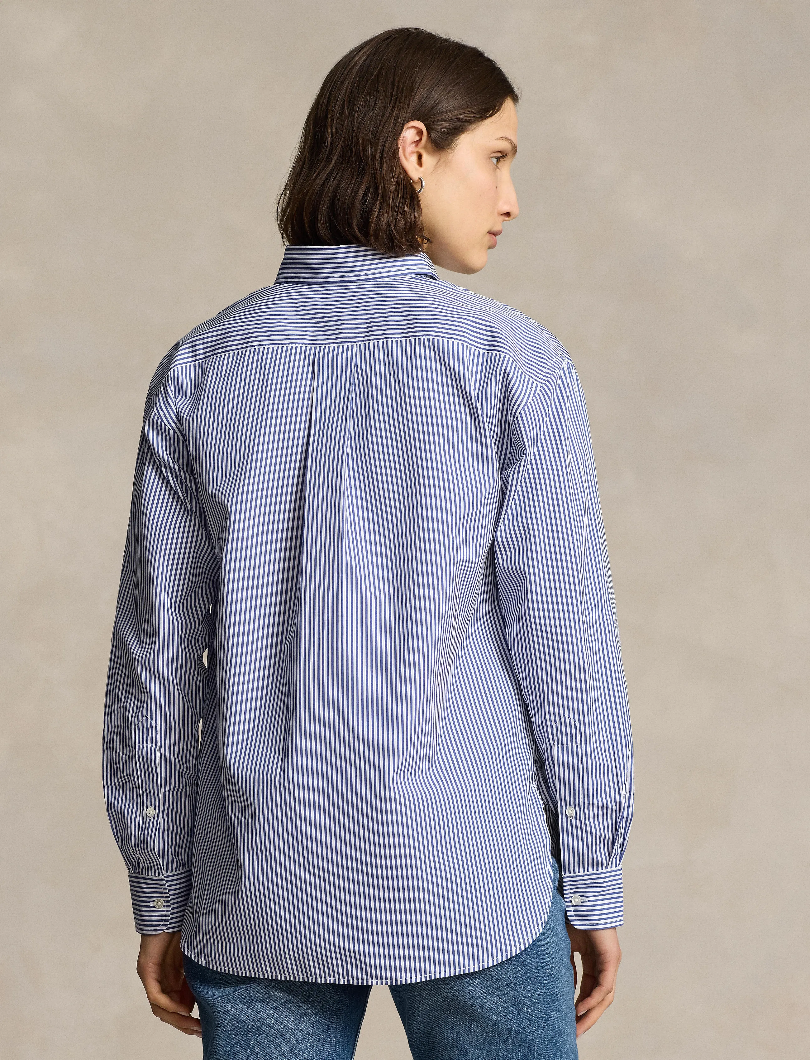 Polo Ralph Lauren - Relaxed Fit Striped Cotton Shirt - denimskjorter - 926b cabana blue - 3