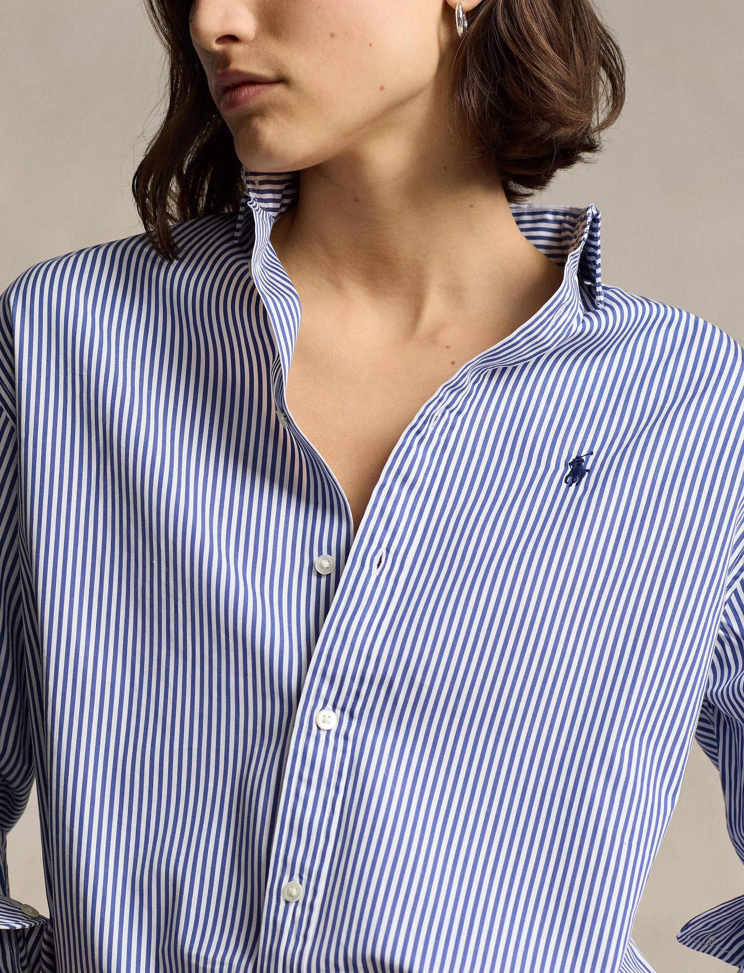 Polo Ralph Lauren - Relaxed Fit Striped Cotton Shirt - denimskjorter - 926b cabana blue - 4