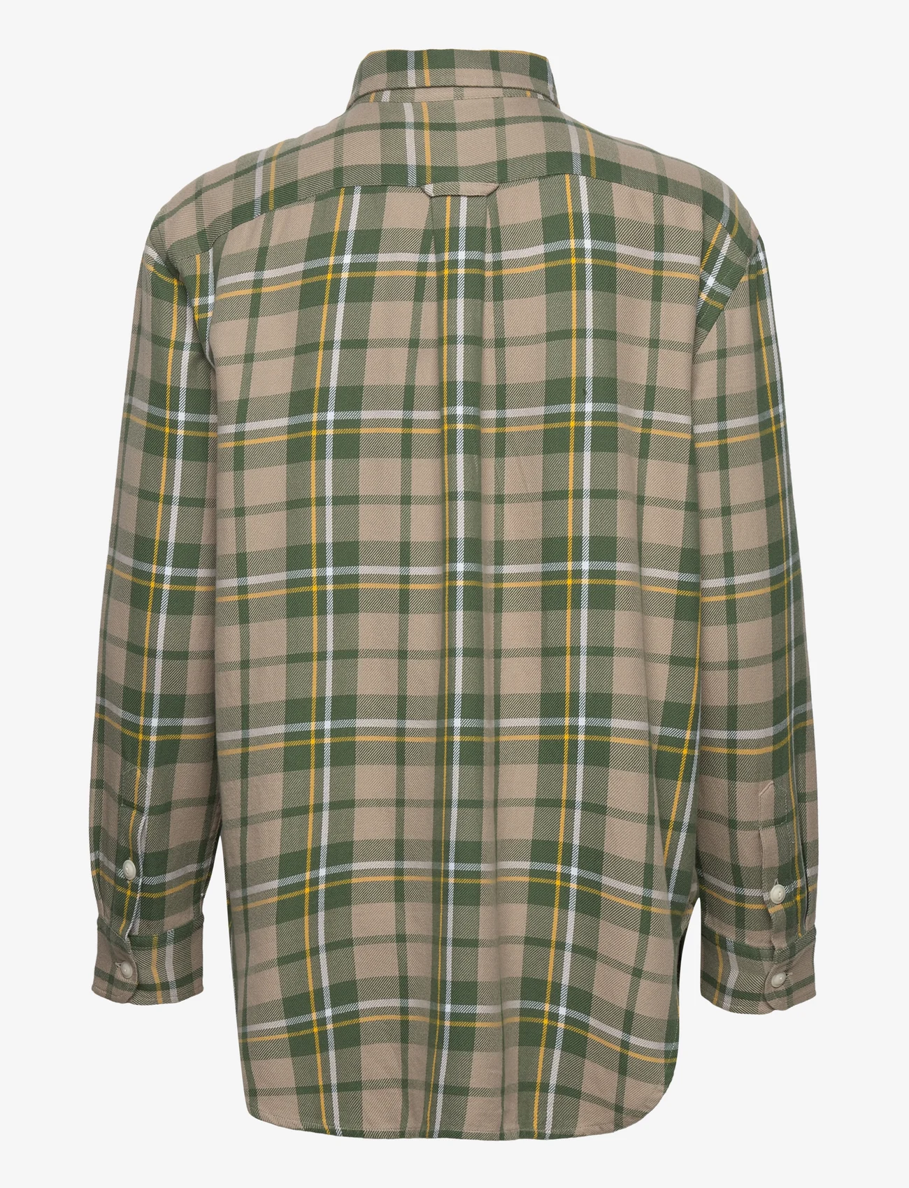 Polo Ralph Lauren - Relaxed Fit Plaid Twill Utility Shirt - marškiniai ilgomis rankovėmis - 1474 tan/green mu - 1