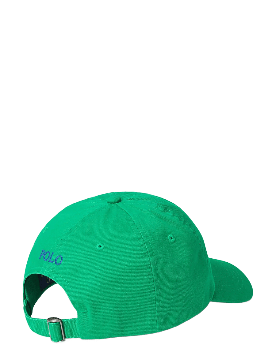 Polo Ralph Lauren - The Iconic Cotton Chino Ball Cap - mützen & caps - billard green - 1