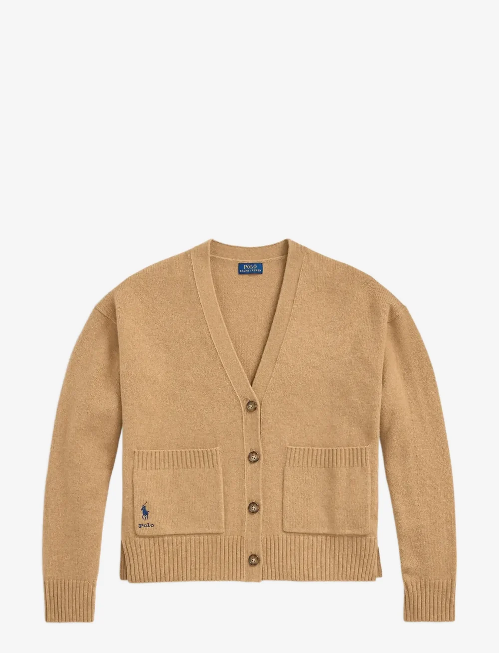 Polo Ralph Lauren - Wool-Blend V-Neck Cardigan - koftor - collection camel - 1