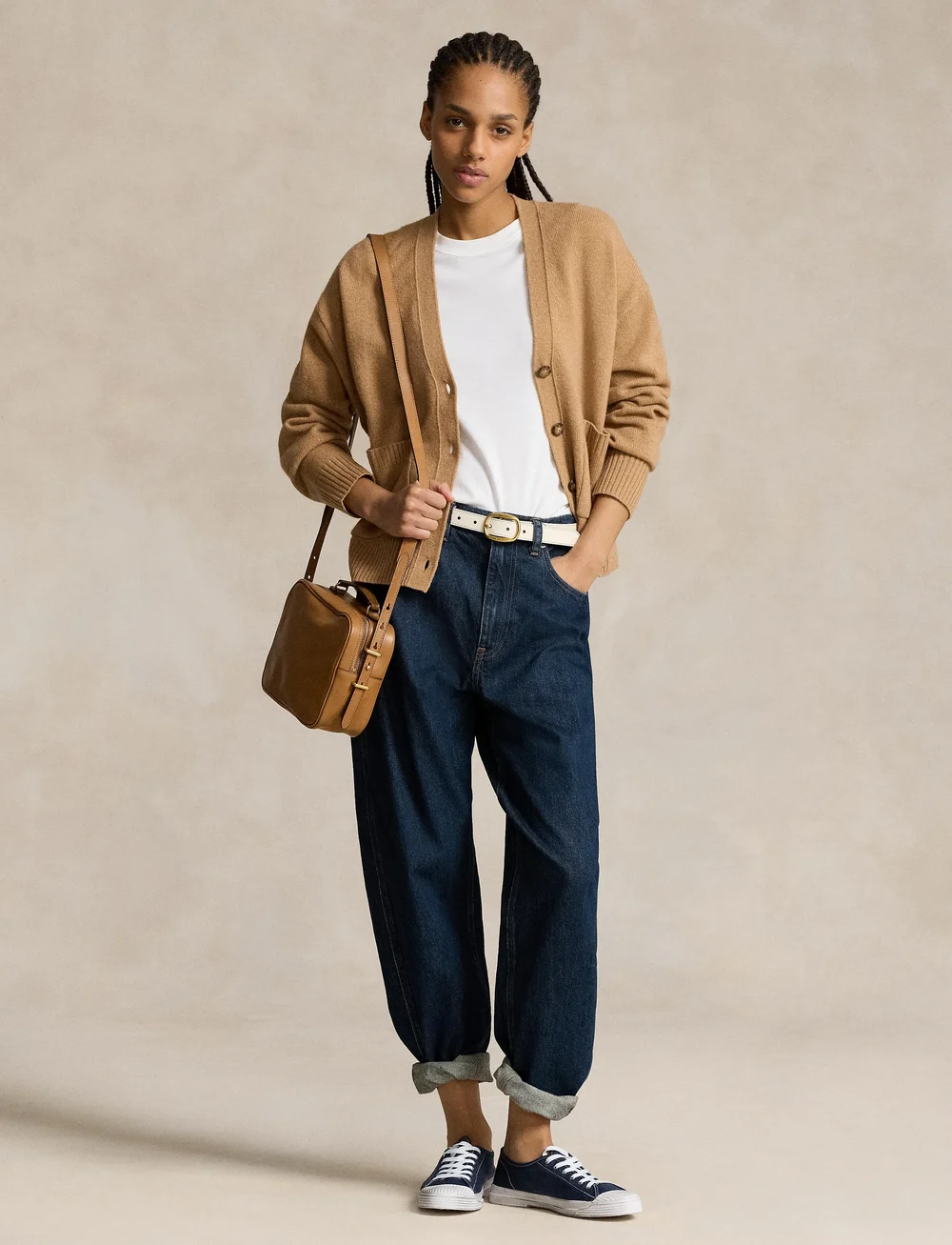 Polo Ralph Lauren - Wool-Blend V-Neck Cardigan - koftor - collection camel - 0