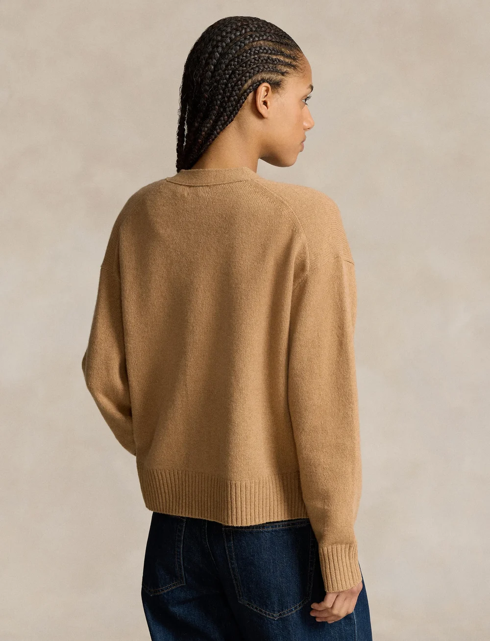 Polo Ralph Lauren - Wool-Blend V-Neck Cardigan - koftor - collection camel - 2