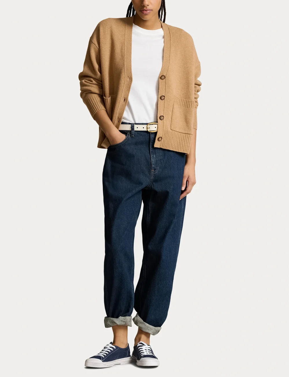 Polo Ralph Lauren - Wool-Blend V-Neck Cardigan - koftor - collection camel - 4