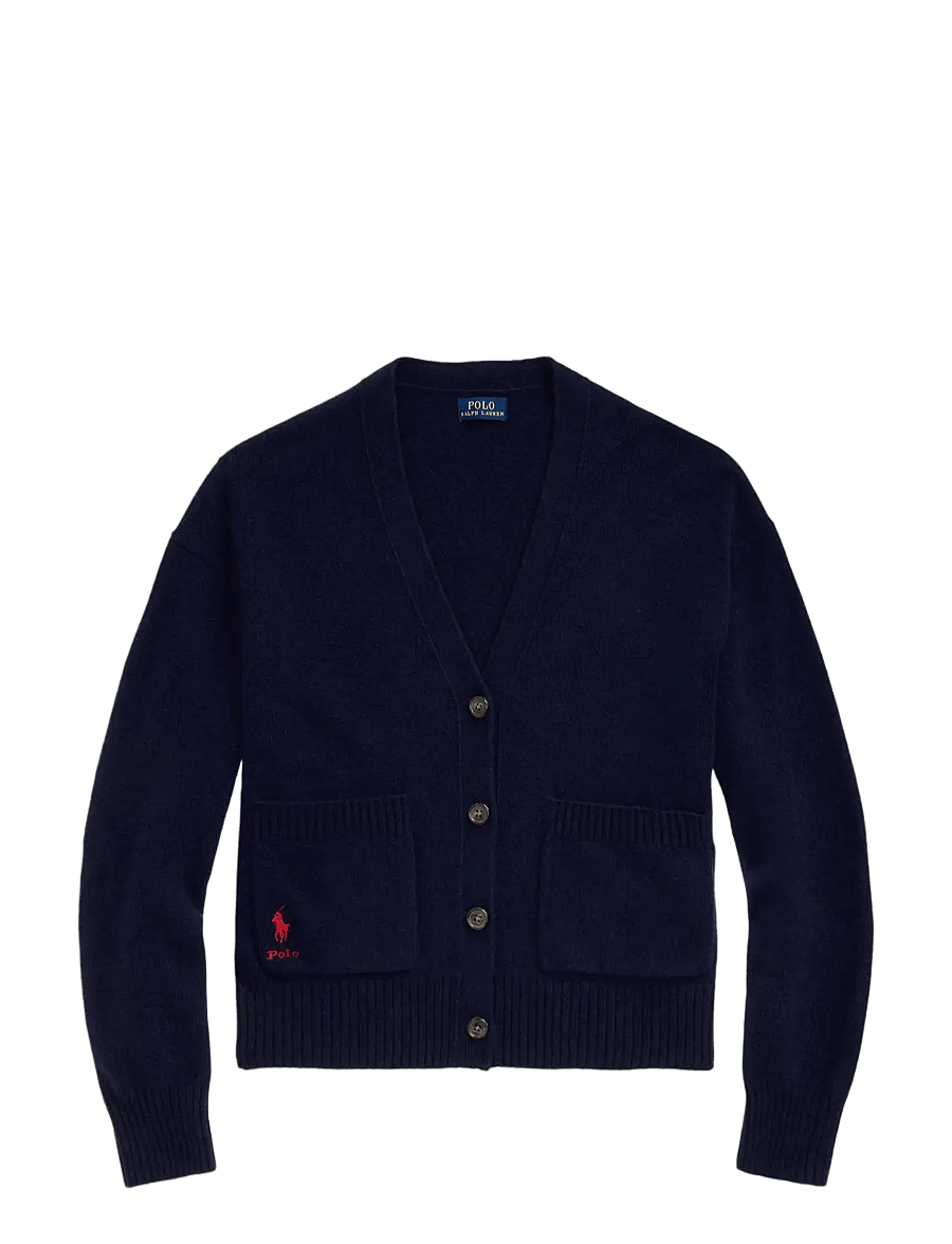 Polo Ralph Lauren - Wool-Blend V-Neck Cardigan - hunter navy - 1