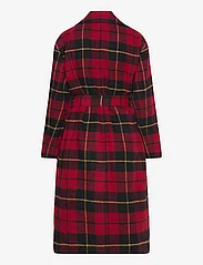 Polo Ralph Lauren - Plaid Motif Wool Twill Wrap Coat - ziemas jakas - 1500 red multi pl - 1