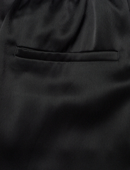 Polo Ralph Lauren - Cropped Satin Wide-Leg Pant - laia säärega püksid - polo black - 4