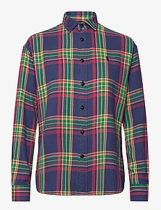 Relaxed Fit Plaid Cotton Twill Shirt, Polo Ralph Lauren