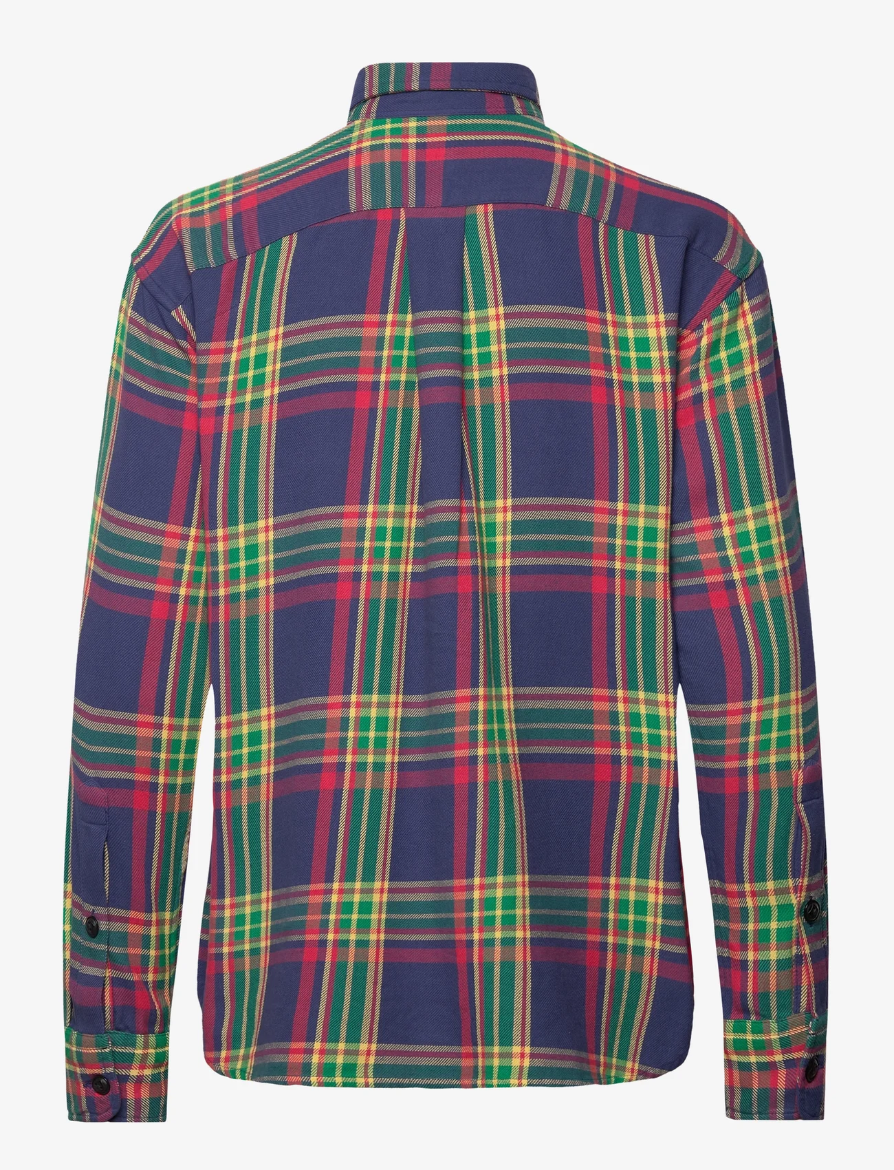 Polo Ralph Lauren - Relaxed Fit Plaid Cotton Twill Shirt - krekli ar garām piedurknēm - 1493 royal/red/yl - 1