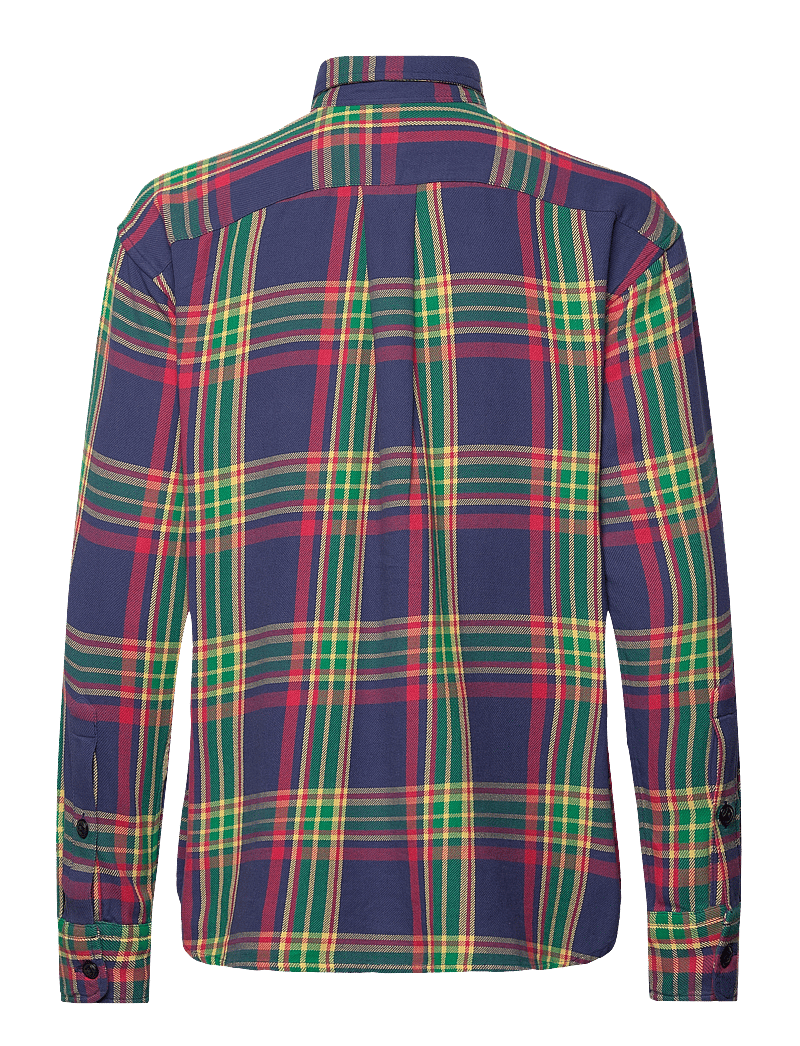 Polo Ralph Lauren - Relaxed Fit Plaid Cotton Twill Shirt - langerma skyrtur - 1493 royal/red/yl - 1