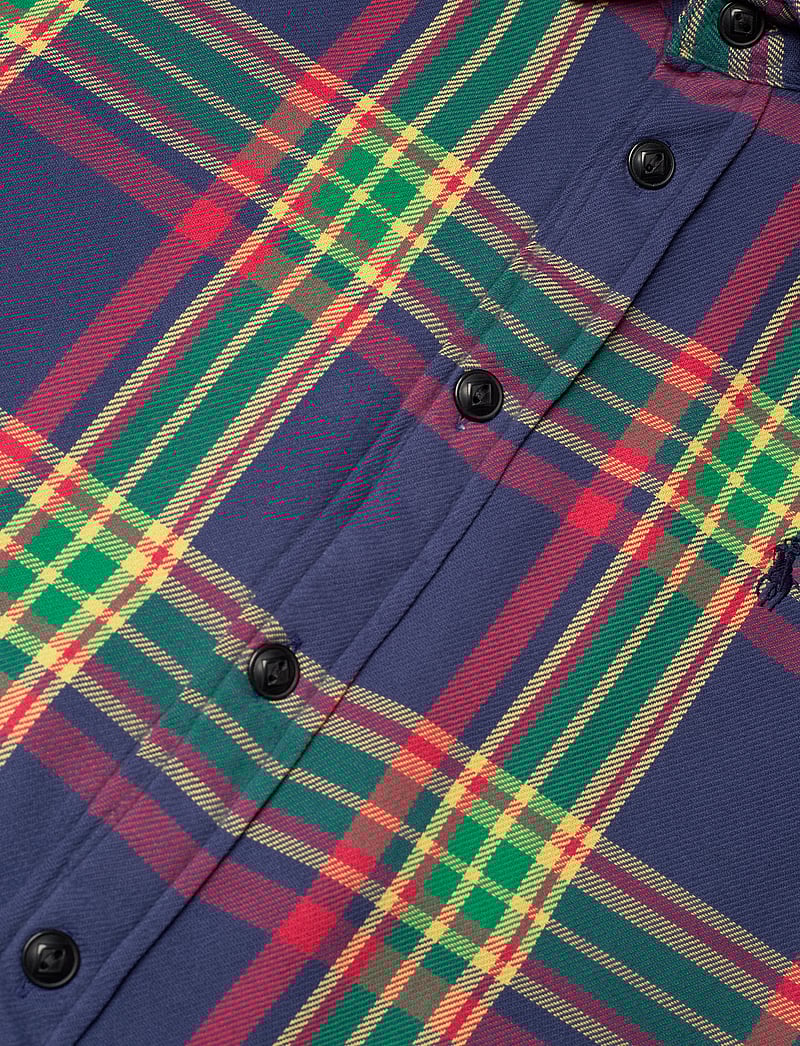 Polo Ralph Lauren - Relaxed Fit Plaid Cotton Twill Shirt - langerma skyrtur - 1493 royal/red/yl - 2