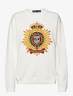 Embroidered-Crest Fleece Sweatshirt - NEVIS