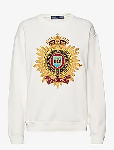 Embroidered-Crest Fleece Sweatshirt, Polo Ralph Lauren