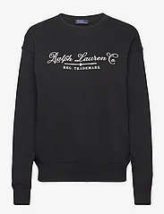 Polo Ralph Lauren - Logo Cotton Fleece Pullover - sportiska stila džemperi un džemperi ar kapuci - polo black - 0