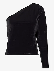 Velvet One-Shoulder Top, Polo Ralph Lauren