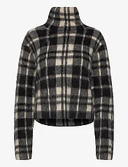 Polo Ralph Lauren - Plaid Alpaca-Blend Sweater - džemperi ar augstu apkakli - cream/black plaid - 0