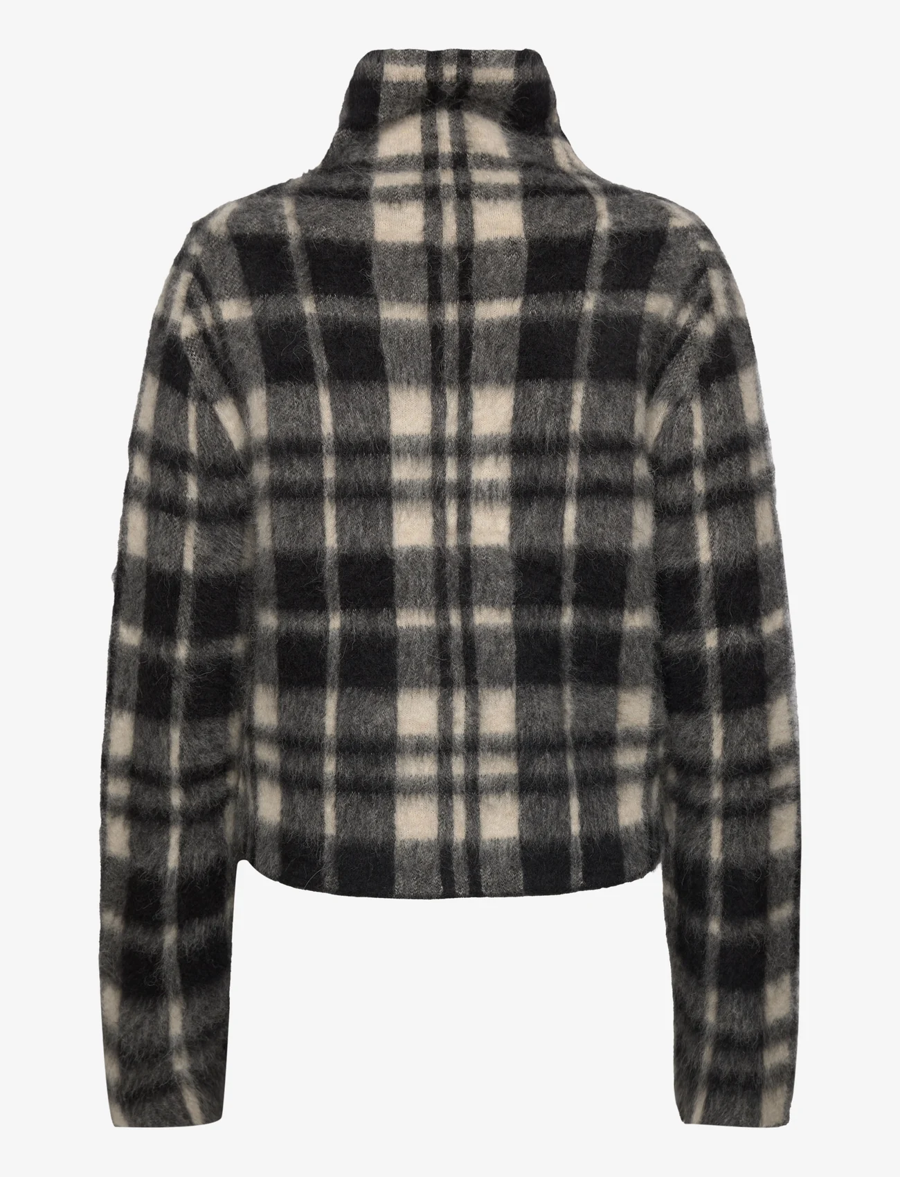 Polo Ralph Lauren - Plaid Alpaca-Blend Sweater - megzti drabužiai - cream/black plaid - 1