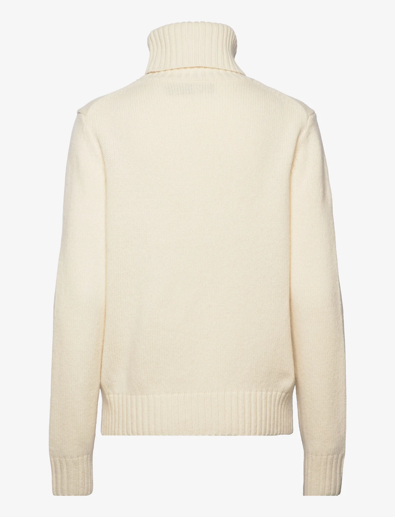Polo Ralph Lauren - Intarsia-Crest Wool Turtleneck - pulls à col roulé - cream multi - 1
