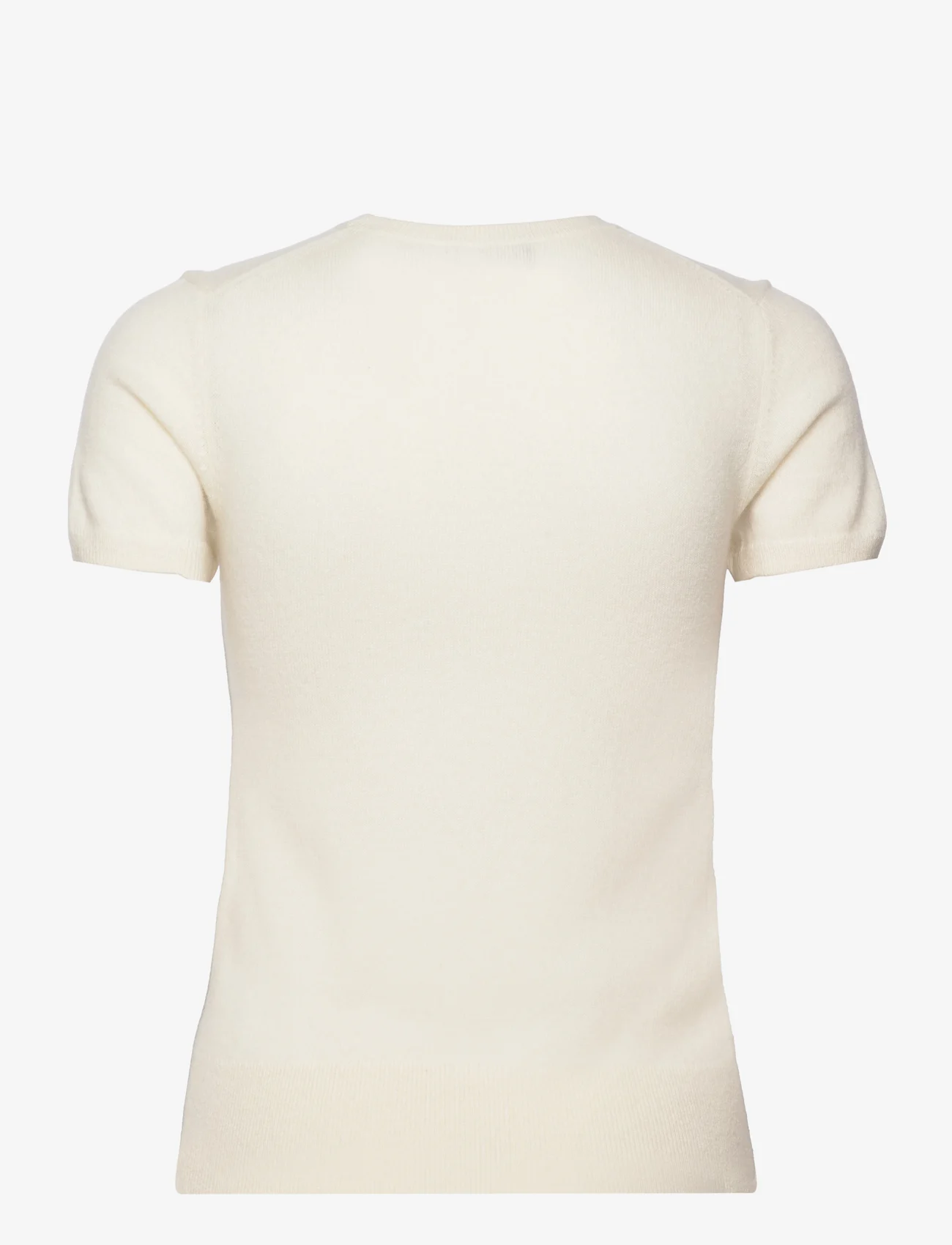 Polo Ralph Lauren - Monogram Cashmere Sweater Tee - marškinėliai - parchment cream - 1