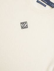 Polo Ralph Lauren - Monogram Cashmere Sweater Tee - t-krekli - parchment cream - 2