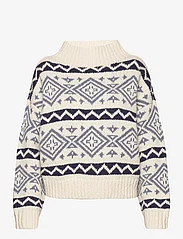 Polo Ralph Lauren - Geo-Motif Wool-Blend Sweater - džemprid - cream blue multi - 0