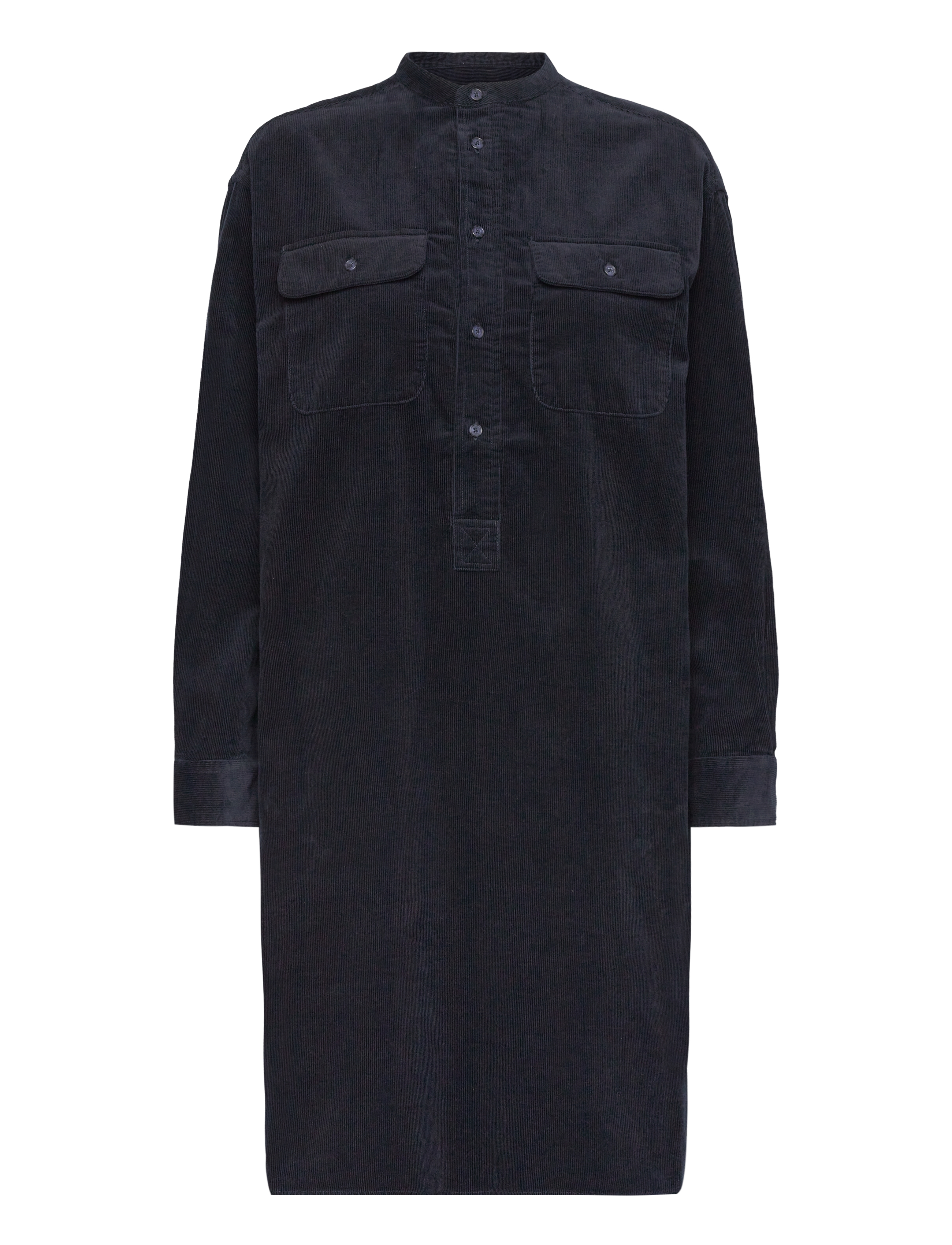 POLO RALPH LAUREN Kordsamt Shirtdress Navy - 30 - Damen