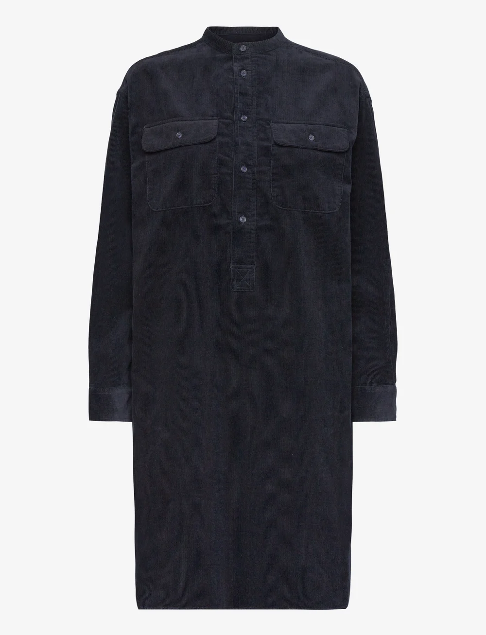 Black corduroy shirt dress on sale