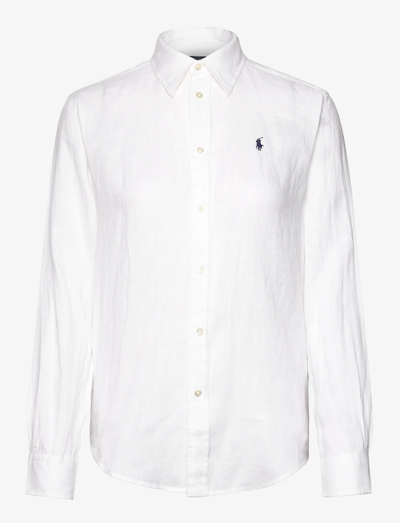 Polo Ralph Lauren - Relaxed Fit Linen Shirt - lininiai marškiniai - white - 0