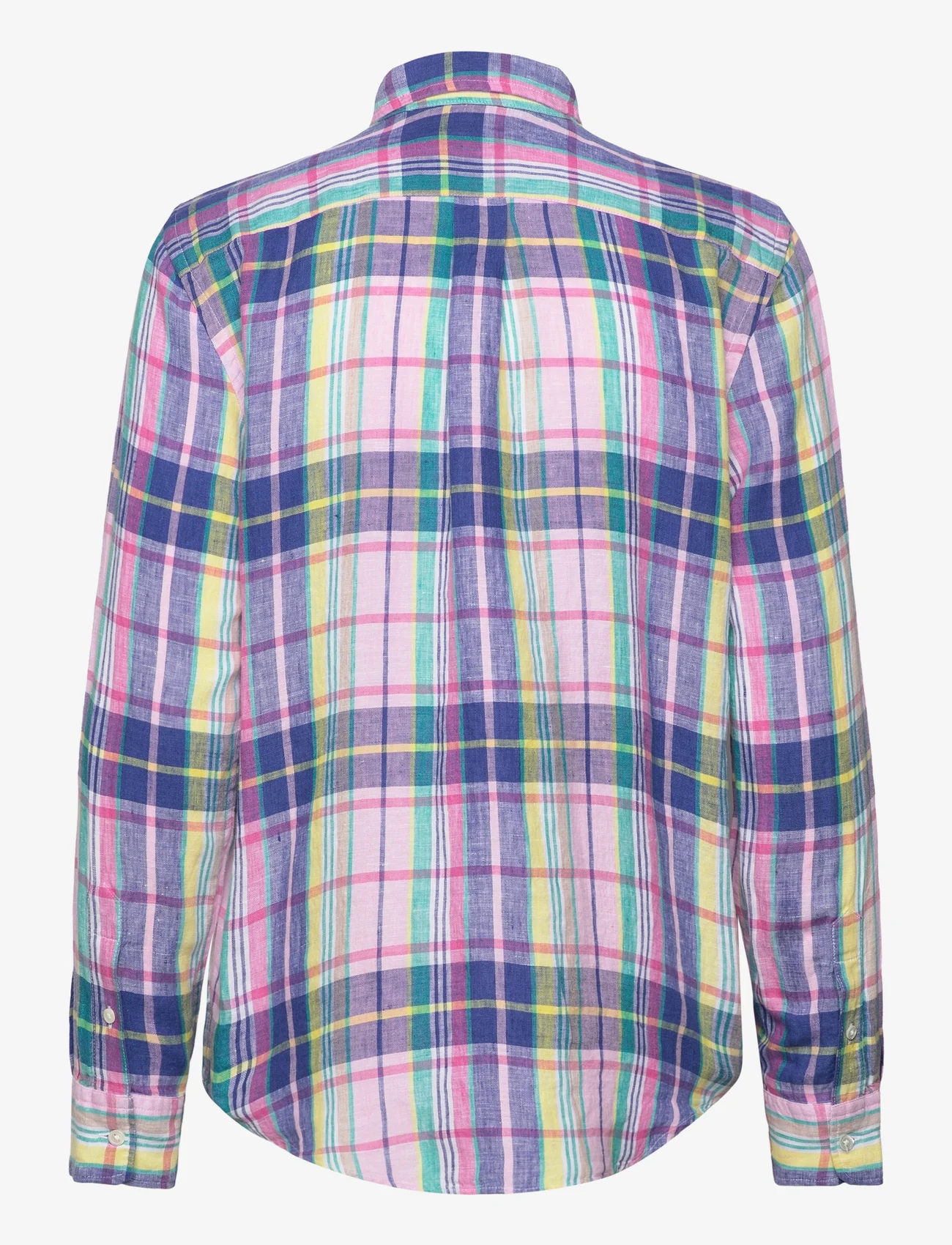 Polo Ralph Lauren - Relaxed Fit Linen Shirt - long-sleeved shirts - 1623 pink/blue mu - 1