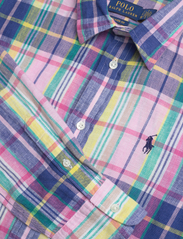 Polo Ralph Lauren - Relaxed Fit Linen Shirt - long-sleeved shirts - 1623 pink/blue mu - 2