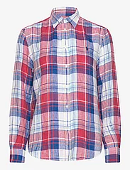 Polo Ralph Lauren - Relaxed Fit Linen Shirt - långärmade skjortor - 1688 royal/red - 0
