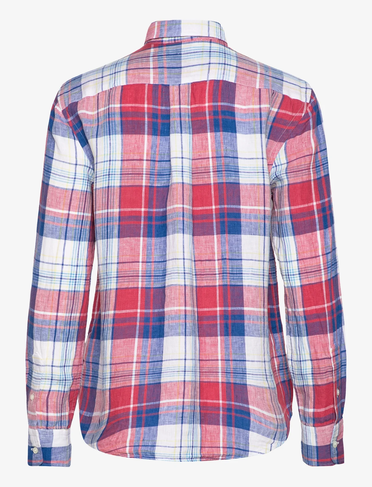 Polo Ralph Lauren - Relaxed Fit Linen Shirt - långärmade skjortor - 1688 royal/red - 1
