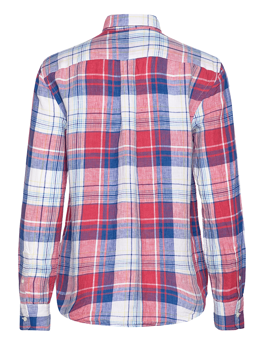 Polo Ralph Lauren - Relaxed Fit Linen Shirt - 1688 royal/red - 1