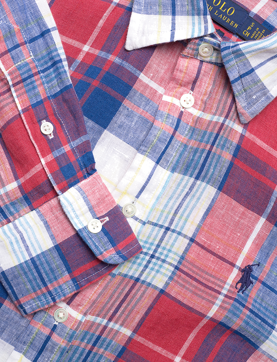 Polo Ralph Lauren - Relaxed Fit Linen Shirt - 1688 royal/red - 2