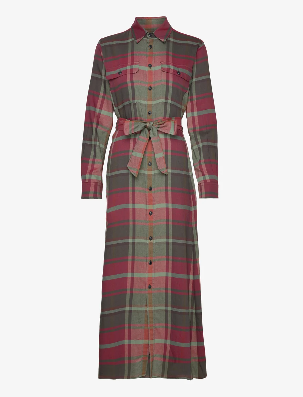 Polo Ralph Lauren Belted Plaid Cotton blend Dress Boozt
