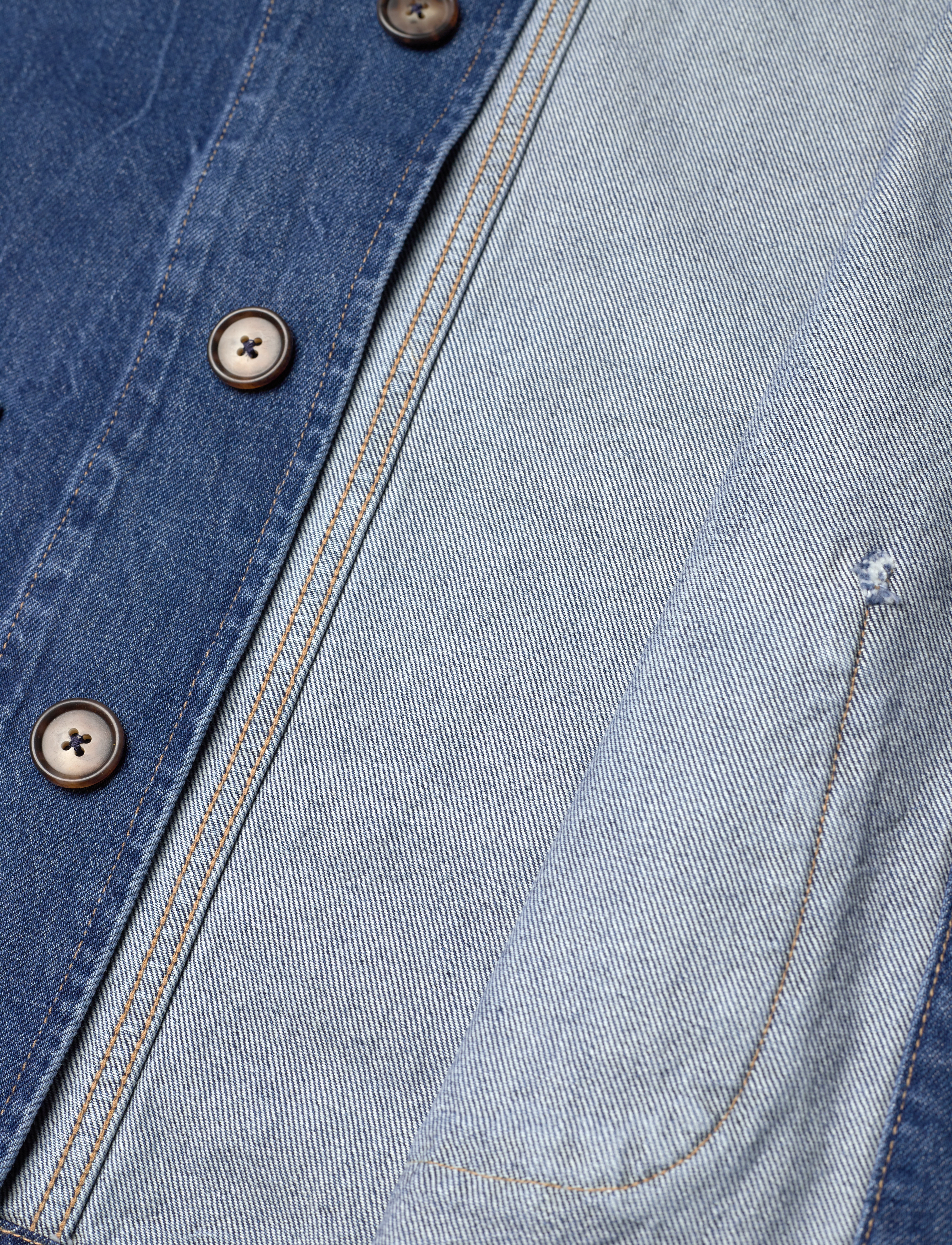 Polo Ralph Lauren - Cropped Denim Car Coat - wills wash - 4