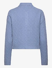 Polo Ralph Lauren - Cable Wool-Cashmere Polo Shirt - polo marškinėliai - chambray melange - 1