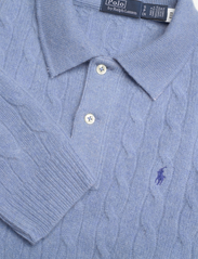 Polo Ralph Lauren - Cable Wool-Cashmere Polo Shirt - polosärgid - chambray melange - 2