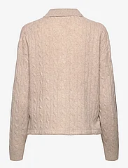 Polo Ralph Lauren - Cable Wool-Cashmere Polo Shirt - polo marškinėliai - tuscan beige heat - 1