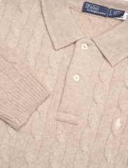 Polo Ralph Lauren - Cable Wool-Cashmere Polo Shirt - polo marškinėliai - tuscan beige heat - 2