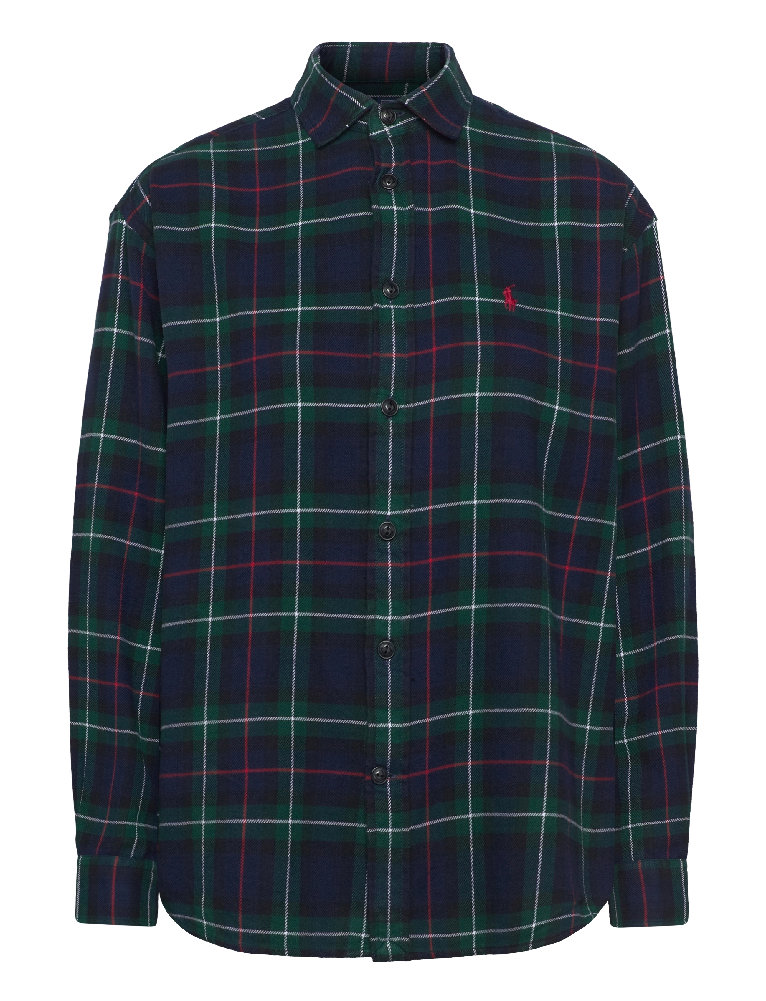 Polo Ralph Lauren - Relaxed Fit Plaid Cotton Shirt - 1282 green/red pl - 1