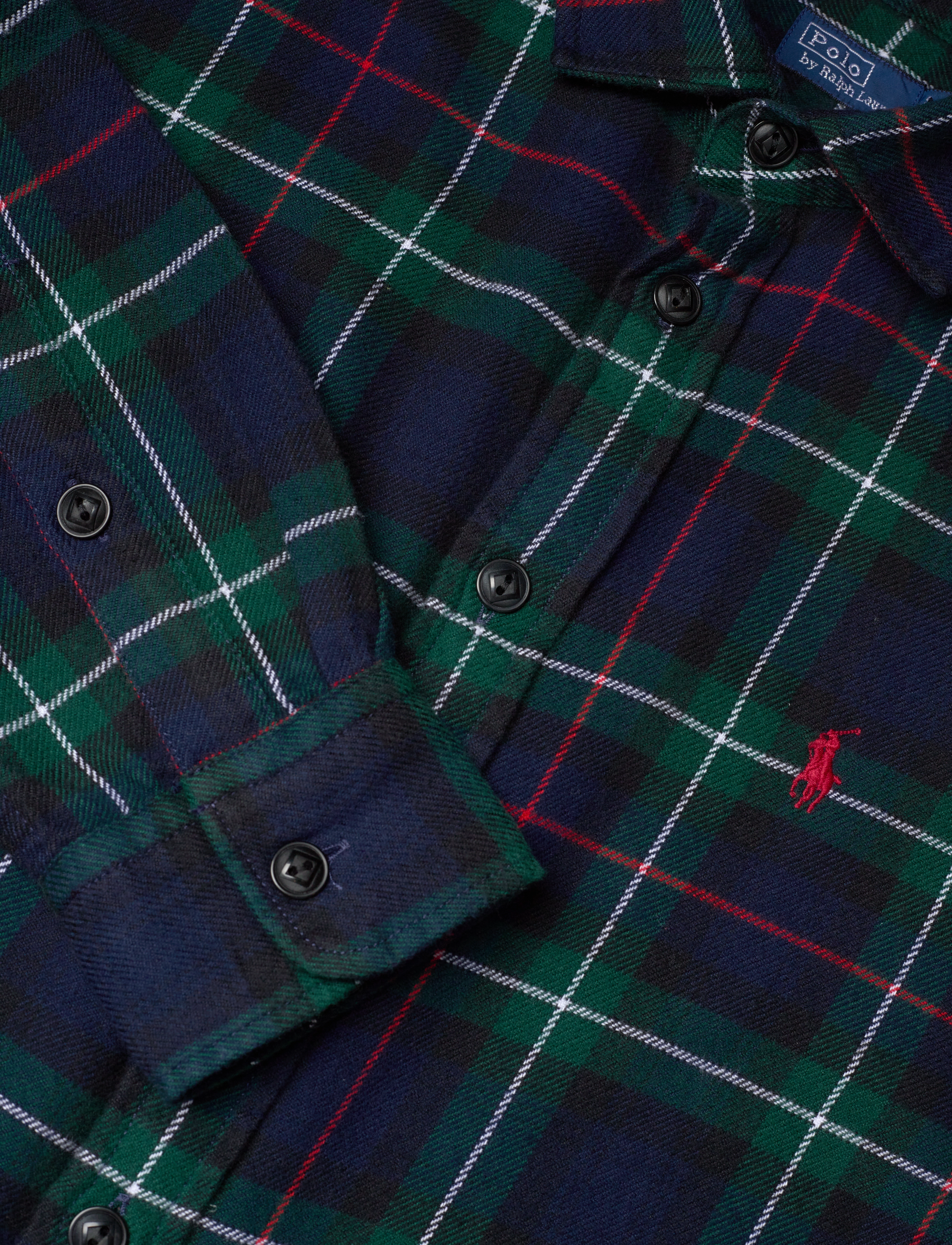 Polo Ralph Lauren - Relaxed Fit Plaid Cotton Shirt - 1282 green/red pl - 3