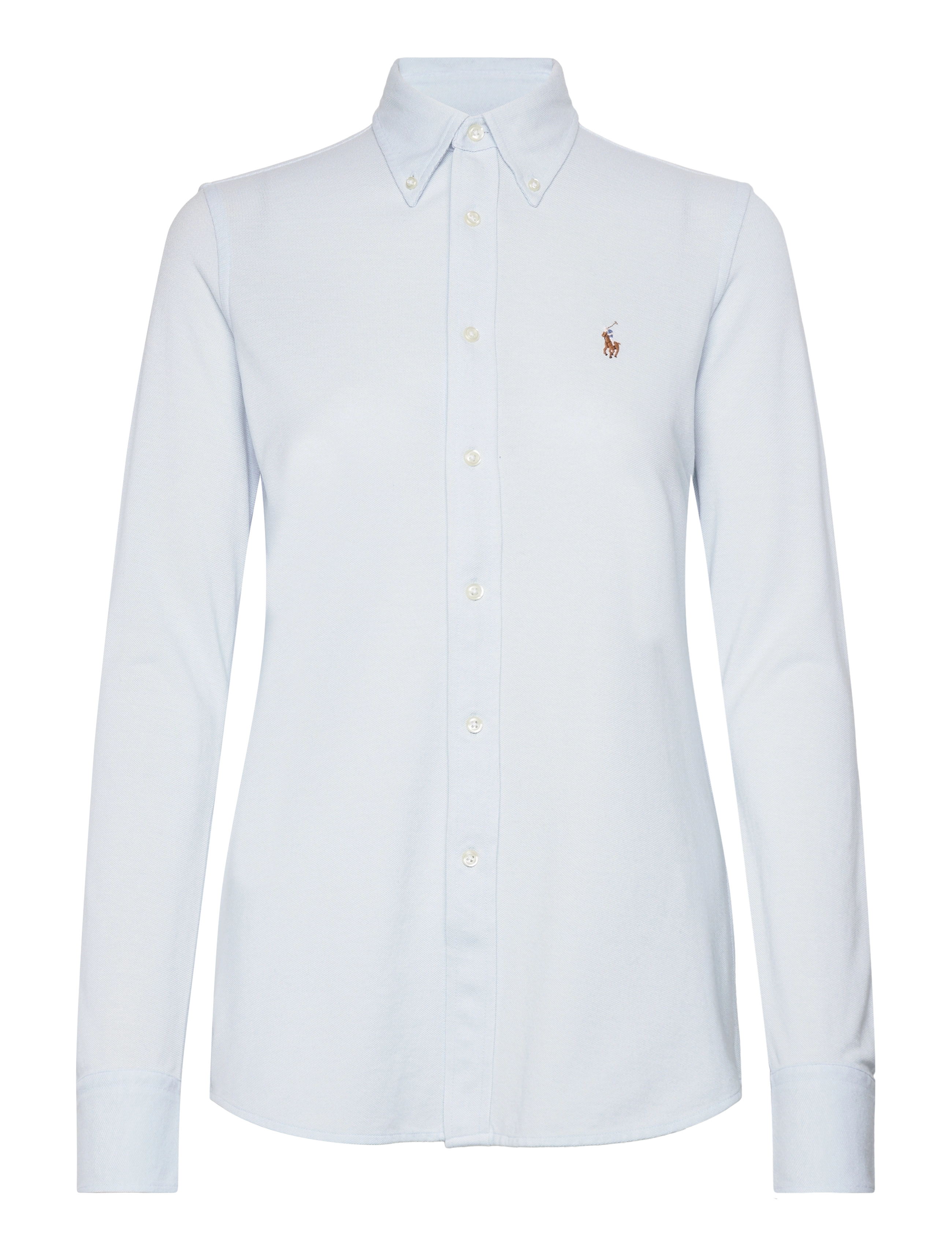 Polo Ralph Lauren - Slim Fit Knit Cotton Oxford Shirt - chambray indigo - 1