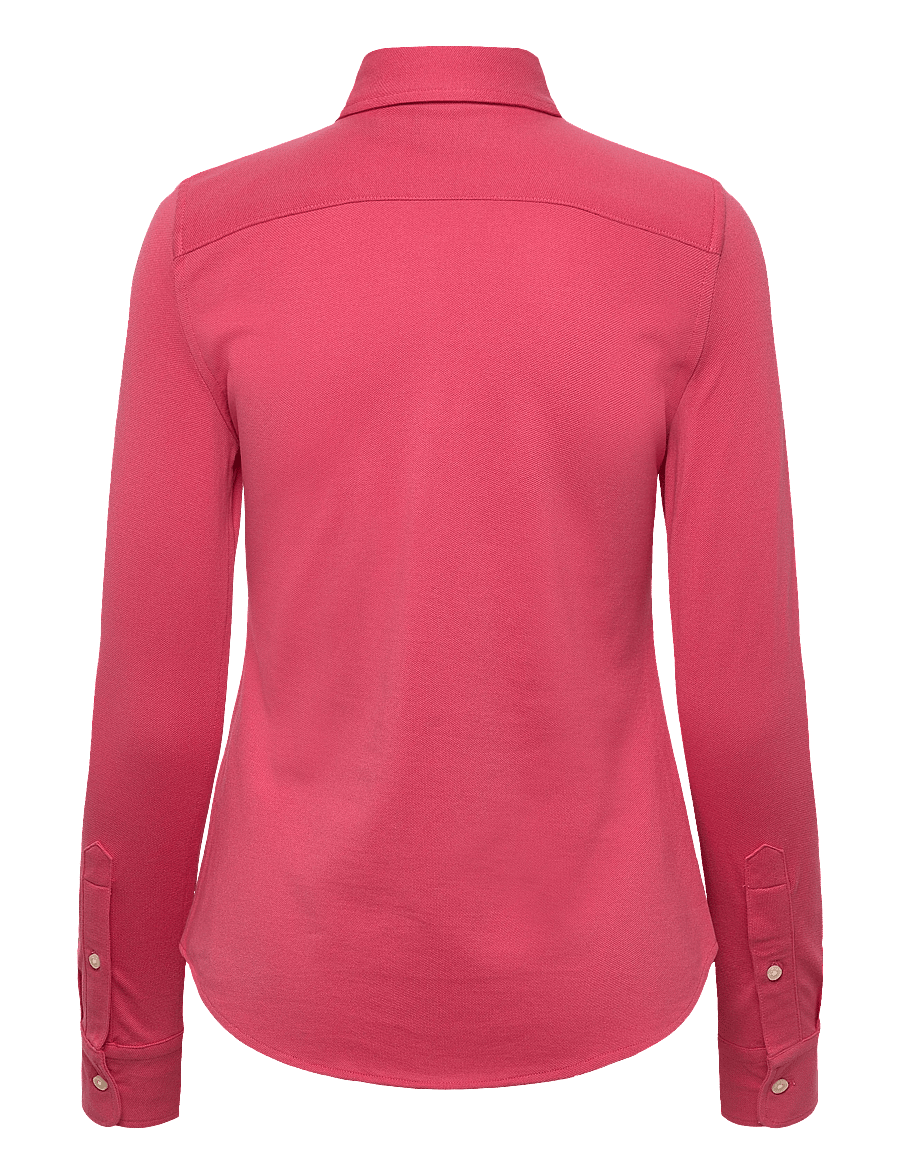 Polo Ralph Lauren - Slim Fit Knit Cotton Oxford Shirt - jeansowe koszule - pale red - 1