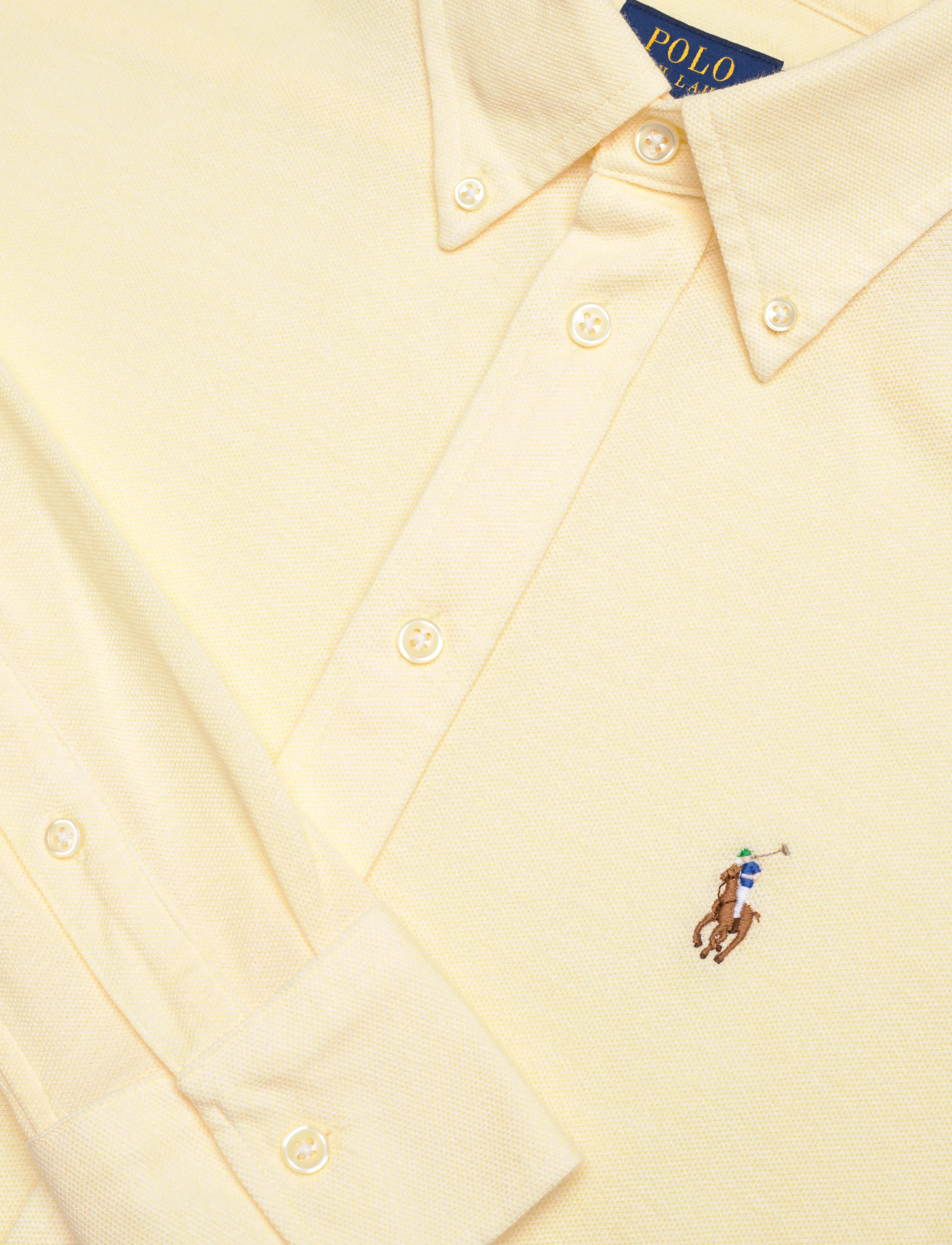 Polo Ralph Lauren - Slim Fit Knit Cotton Oxford Shirt - wicket yellow - 2