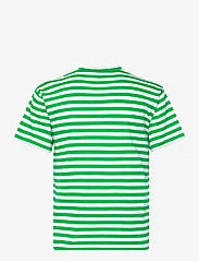 Polo Ralph Lauren - Striped Organic Cotton Crewneck Tee - t-shirty - preppy green/whit - 1