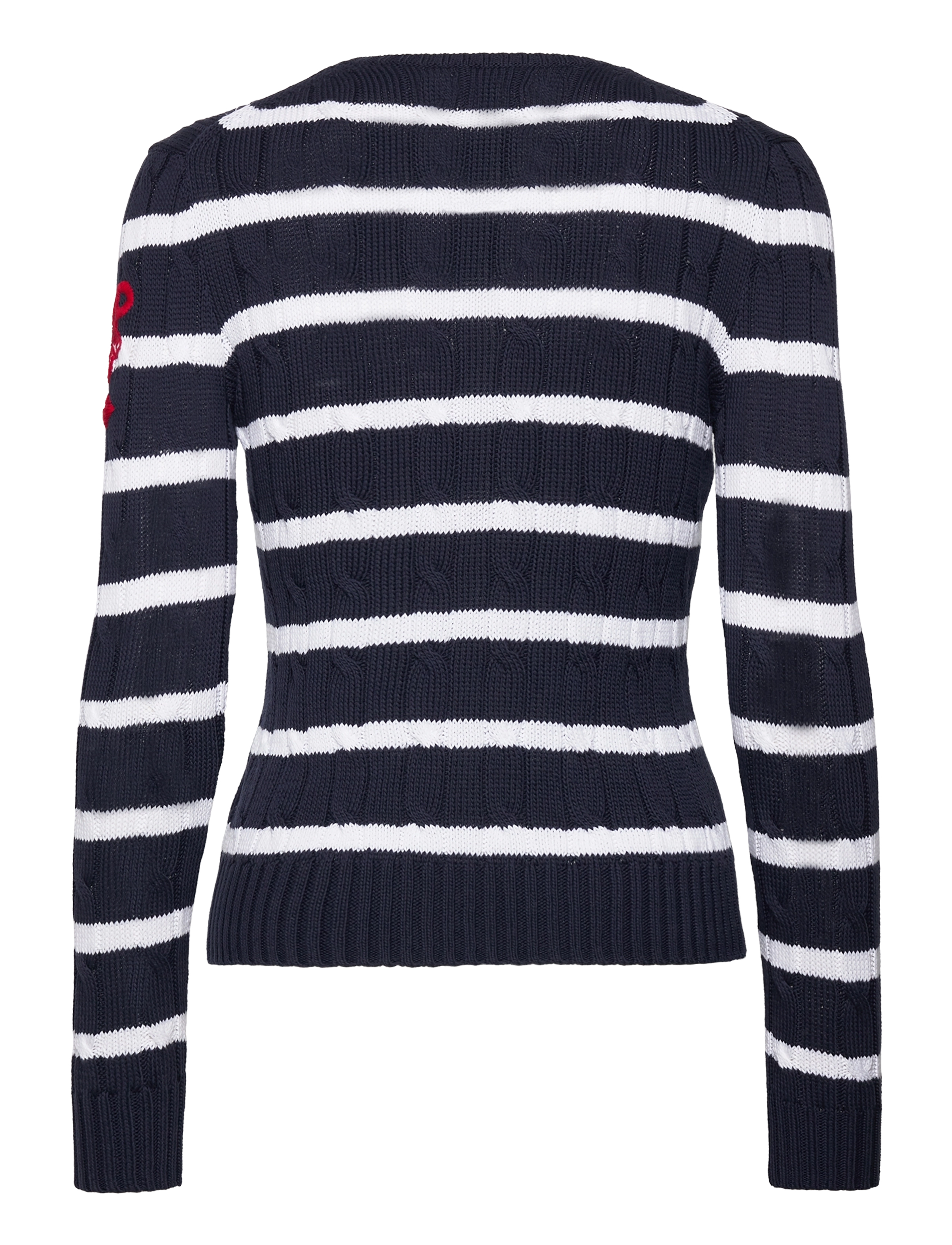 Polo Ralph Lauren - Anchor-Motif Cable Cotton Sweater - hunter navy/white - 1