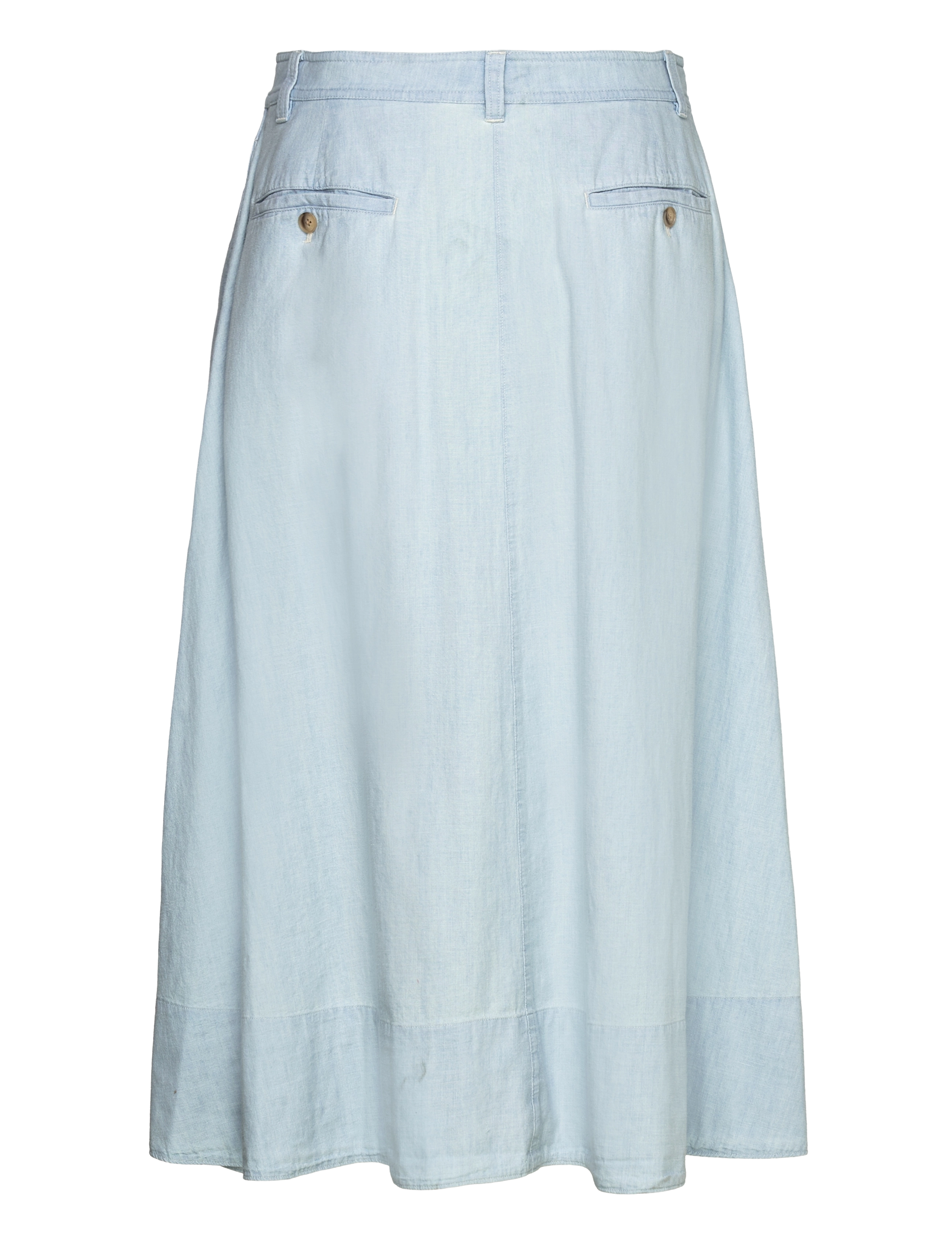 Polo Ralph Lauren - Button-Front Chambray Skirt - chambray - 1
