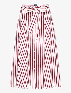 Striped Cotton A-Line Skirt, Polo Ralph Lauren