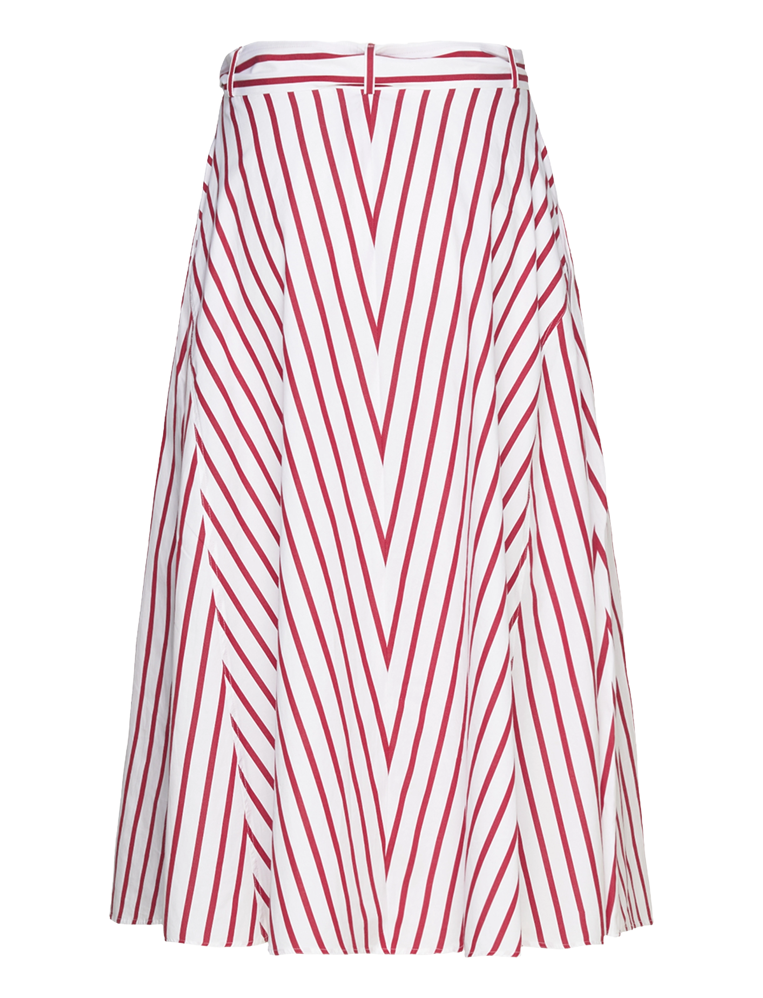Polo Ralph Lauren - Striped Cotton A-Line Skirt - 1612 red/white st - 1
